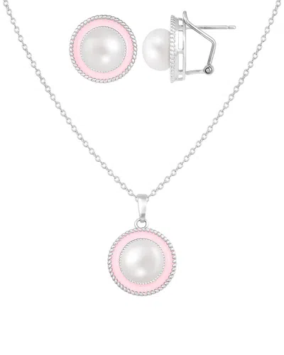 Splendid Pearls Silver 7-8mm Pearl Set