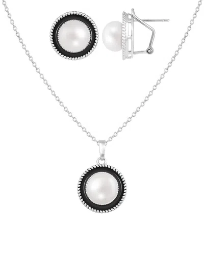 Splendid Pearls Silver 7-8mm Pearl Set