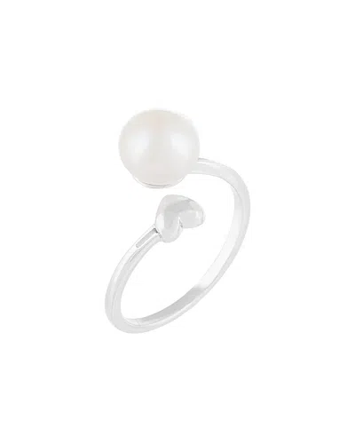 Splendid Pearls Silver 7.5-8mm Freshwater Pearl Ring