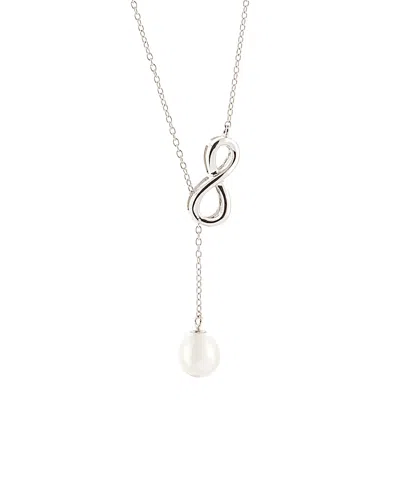 Splendid Pearls Silver 7.5-8mm Freshwater Pearl Pendant Necklace