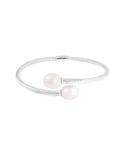 Splendid Pearls Silver 7-8mm Pearl Bracelet In White