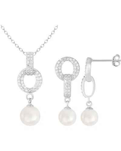 Splendid Pearls Silver 7-8mm Pearl Set