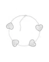Splendid Pearls 12-13mm Pearl Cz Station Bracelet