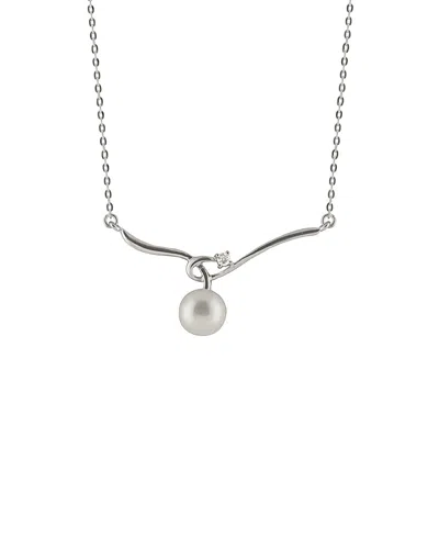 Splendid Pearls Silver 8-8.5mm Freshwater Pearl Necklace