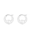Splendid Pearls Silver 8-8.5mm Pearl Earrings