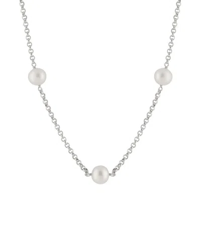 Splendid Pearls Silver 8-9mm Pearl Necklace
