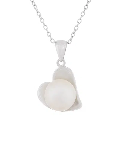 Splendid Pearls Silver 8-9mm Freshwater Pearl Pendant Necklace