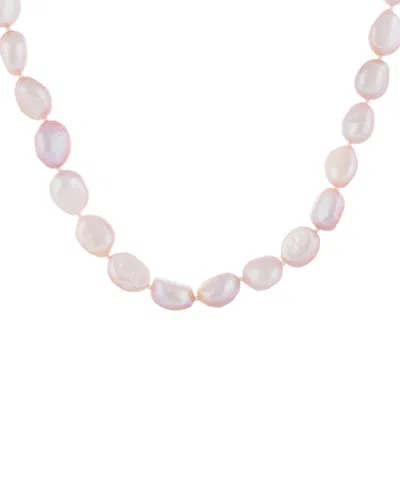 Splendid Pearls Silver 9-10mm Freshwater Pearl Necklace