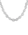 Splendid Pearls Silver 9-10mm Freshwater Pearl Necklace