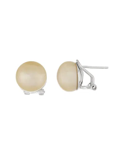 Splendid Pearls Vermeil 11-12mm Pearl Earrings In Neutral