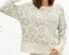 Splendid Phoenix Sweater In Toast Leopard In Multi