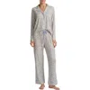 Splendid Pillowsoft Long Sleeve Pajamas In Gray
