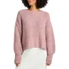 Splendid Piper Crewneck Sweater In Cotton Candy Marl