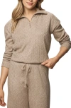 Splendid Sweater Soft Quarter Zip Sweatshirt