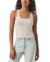 Splendid Pointelle Rib Tank In Fawn Stripe