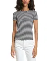 Splendid Pointelle Tee In Black