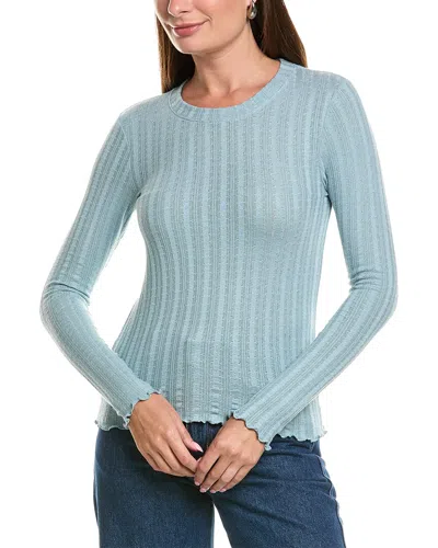 Splendid Pointelle Top In Animal Print