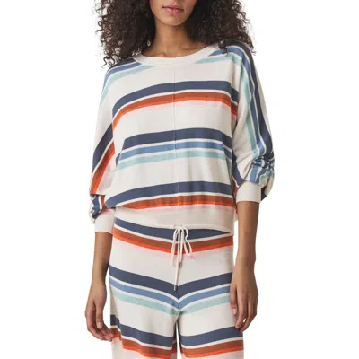 Splendid Polly Drawstring Hem Sweater In White