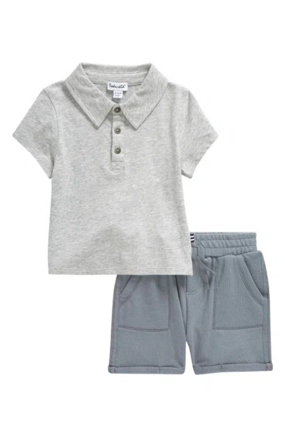 Splendid Baby Boy's & Little Boy's Polo Shirt & Shorts Set In Light Heather Grey