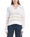 Splendid Stripe Cotton Polo Sweater