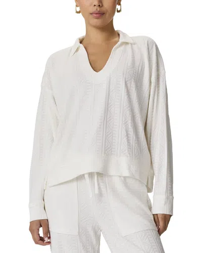 Splendid Polo Top In White
