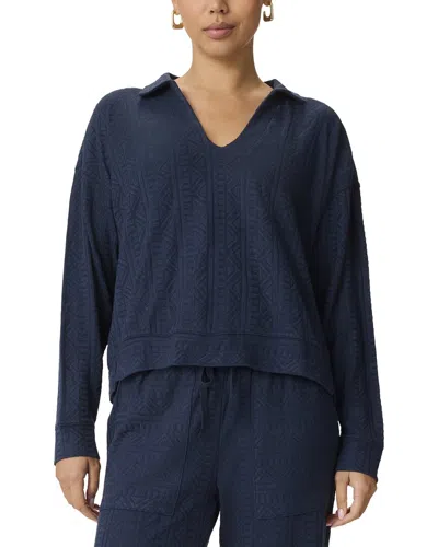 Splendid Polo Top In Blue