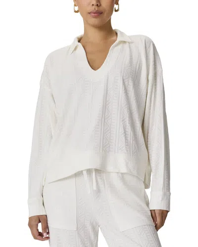 Splendid Polo Top In White