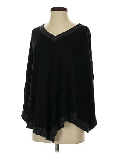 Pre-owned Splendid Poncho In Black