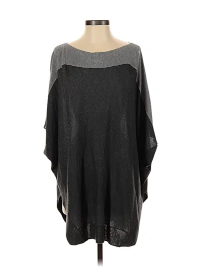 Pre-owned Splendid Poncho In Black