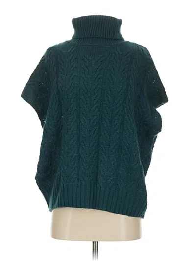 Pre-owned Splendid Poncho In Blue