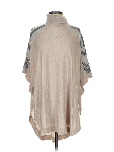 Pre-owned Splendid Poncho In Brown