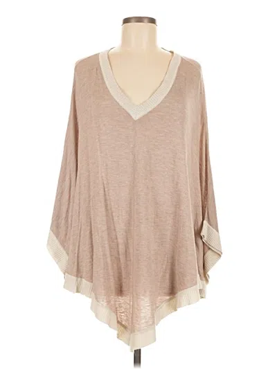 Pre-owned Splendid Poncho In Brown