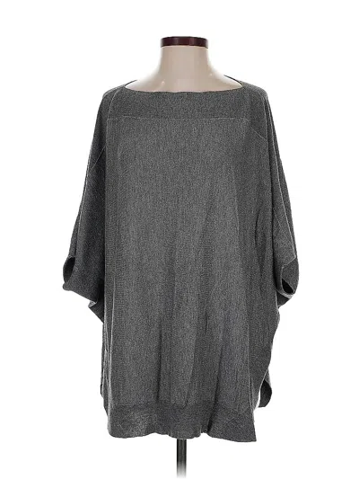 Pre-owned Splendid Poncho In Gray