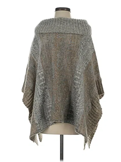 Pre-owned Splendid Poncho In Gray