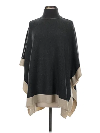 Pre-owned Splendid Poncho In Gray