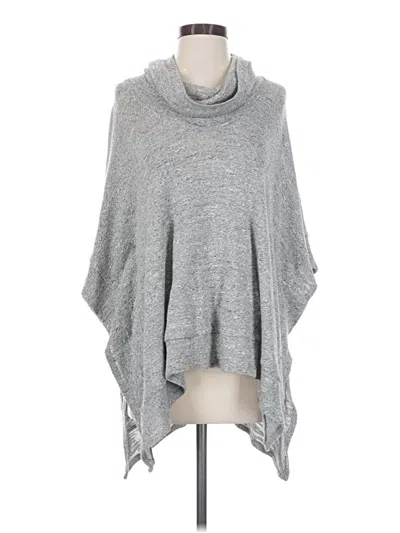 Pre-owned Splendid Poncho In Gray