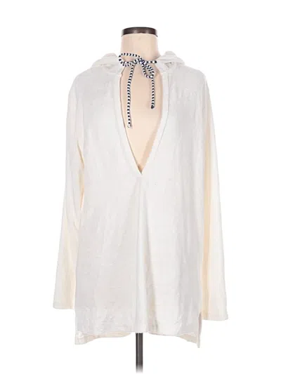 Pre-owned Splendid Poncho In Ivory