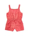 Splendid Poppy Emb Romper In Red