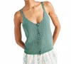 Splendid Poppy Sweater Tank In Lagoon