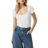 Splendid Posie Scoop Neck Ribbed T-shirt