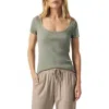 Splendid Posie Scoop Neck Ribbed T-shirt