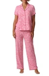Splendid Print Pajamas In Abstract Animal Ikat
