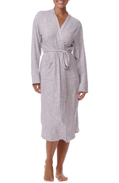 Splendid Print Robe In Painterly Geo