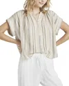 Splendid Priya Button-up Linen Blend Top