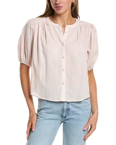 Splendid Puff Sleeve Blouse In Animal Print