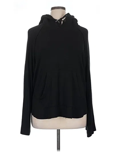 Pre-owned Splendid Pullover Hoodie In Black
