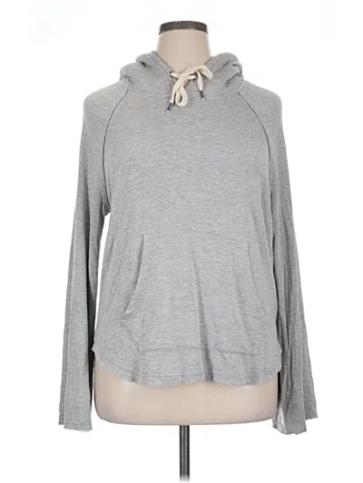 Pre-owned Splendid Pullover Hoodie In Gray