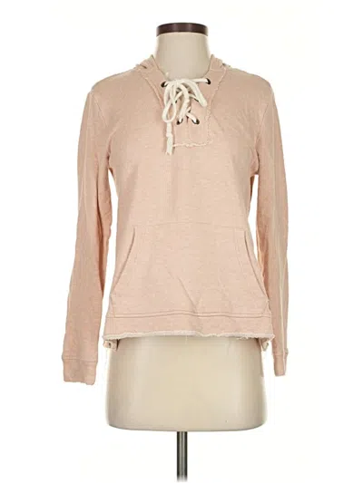Pre-owned Splendid Pullover Hoodie In Tan