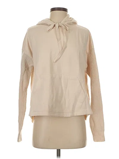 Pre-owned Splendid Pullover Hoodie In Tan