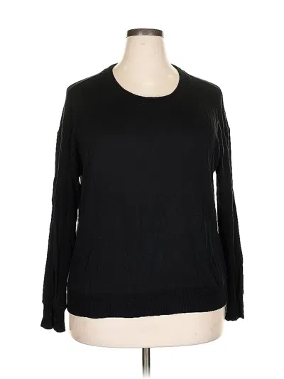 Pre-owned Splendid Pullover Sweater In Black